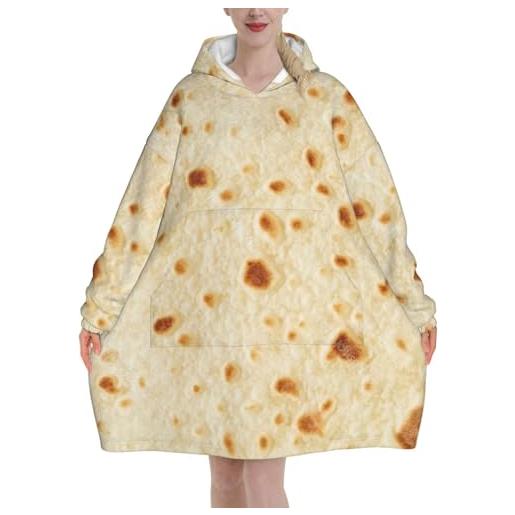 peiyeety felpe con cappuccio burritos per donne e uomini, coperte con cappuccio oversize indossabili per adulti, morbide e calde