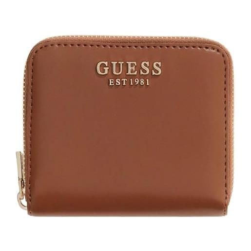 GUESS portafoglio laurel ii slg small zip around wallet cognac marrone