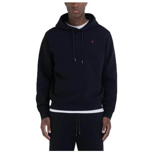 Replay felpa da uomo comfort fit, 098 nero, m
