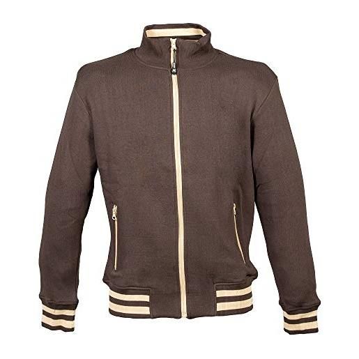 BrolloGroup felpa uomo arizona man felpe personalizzabili con stampa o ricamo abbigliamento invernale ps 40137 (marrone, 2xl)