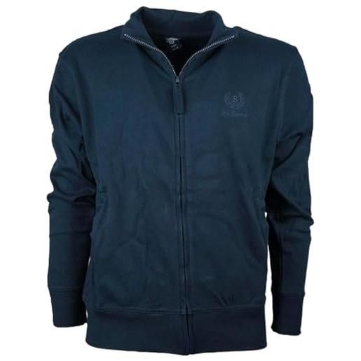 BE BOARD felpa leggera uomo taglie forti zip lunga articolo 9114conf (blu, 8xl)