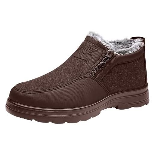 Dinglong eu 41 scarpe ginnastica uomo scarpe uomo rialzate stivali da neve antiscivolo caldi invernali da uomo alla con cerniera comodi stivaletti scarpe di cotone scarpe uomo rialzate