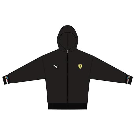 PUMA giacca in felpa scuderia ferrari hp race da uomo m, black