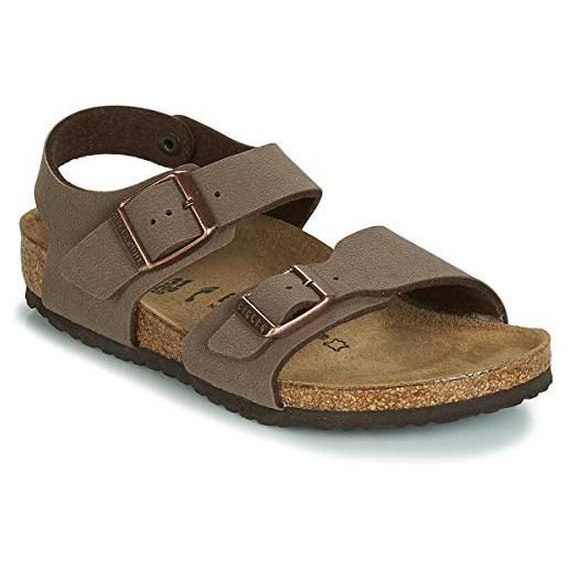 Birkenstock kids - zoccoli new york bf-nubuk, unisex bambini, marrone (marron (mocca)), 33