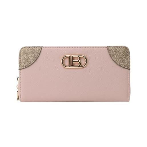 Laura Biagiotti portafoglio donna in pu, design con logo dorato, con portamonete e scatola regalo