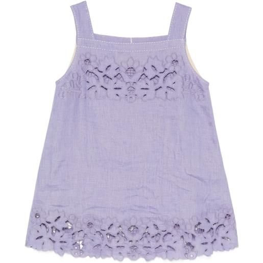 Vita Kin top galatea con scollo quadrato - viola