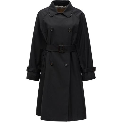 Max Mara trench con cintura - nero
