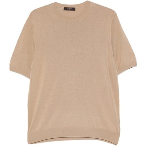 Zanone t-shirt girocollo - toni neutri