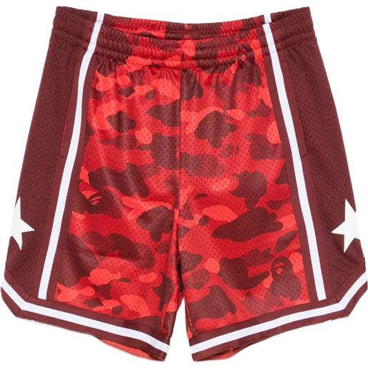A BATHING APE® shorts abc camo sta - rosso