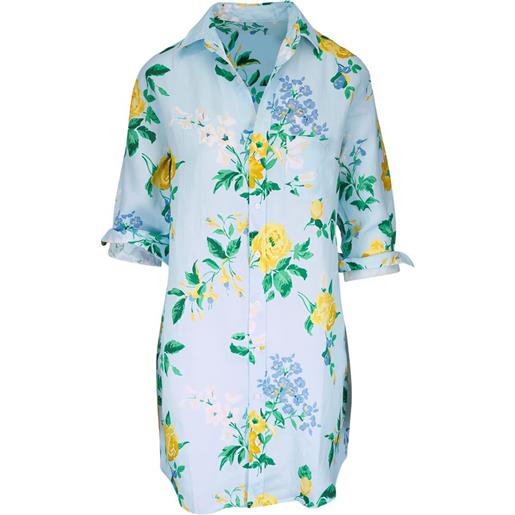 Frank & Eileen chemisier mary corto a fiori - blu