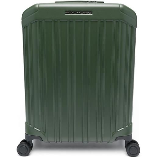 PIQUADRO valigia pettegole con logo - verde