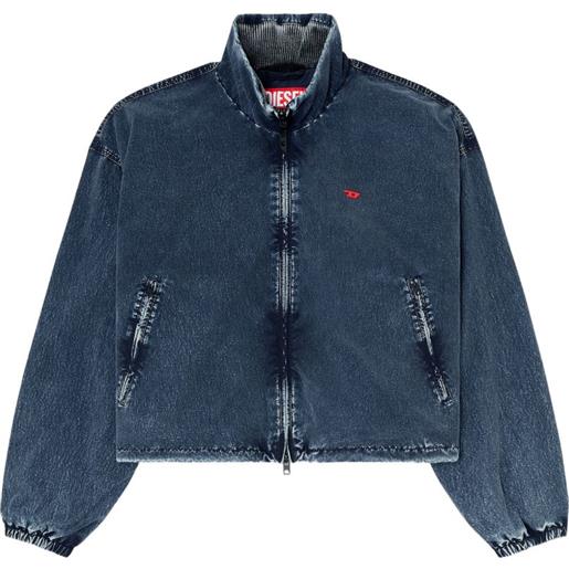 Diesel giacca g-leamer con lavaggio acido - blu