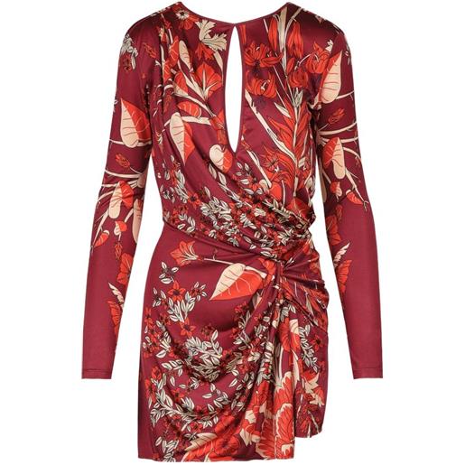 Johanna Ortiz rainforest canopy floral-print dress - rosso