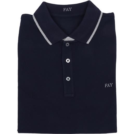 Fay polo db collar piquet str. Stripes