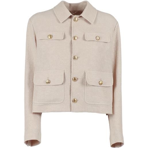 Circolo 1901 cropped jacket li/co
