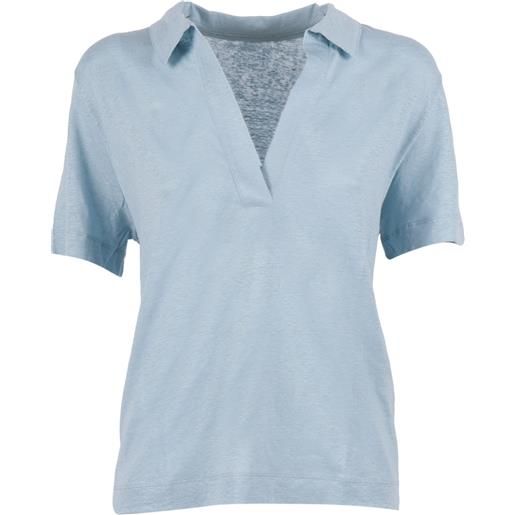 Filatures Du Lion polo mc 1098. Bleu calanques