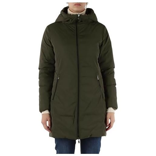 CIESSE PIUMINI giubbino donna hoody reversible coat verde militare kalie 2.0 taglia 42 it