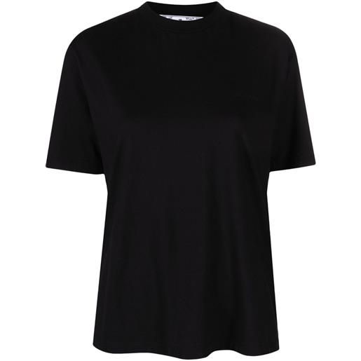 Off-White t-shirt con righe - nero