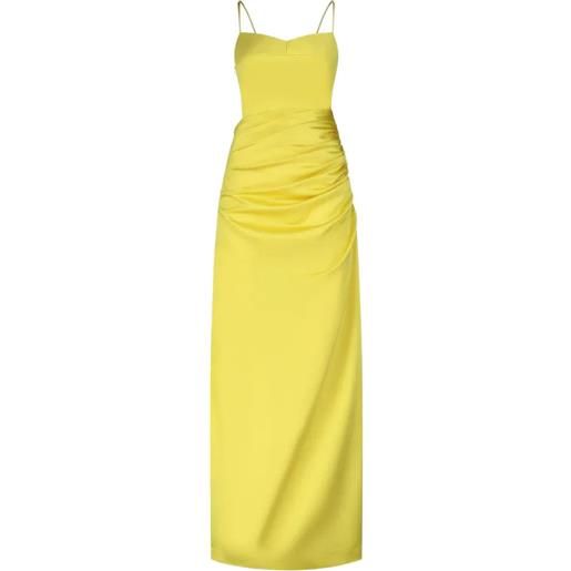 GAUGE81 abito vona drappeggiato - giallo