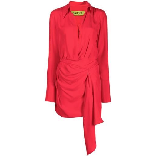GAUGE81 abito gravia corto - rosso