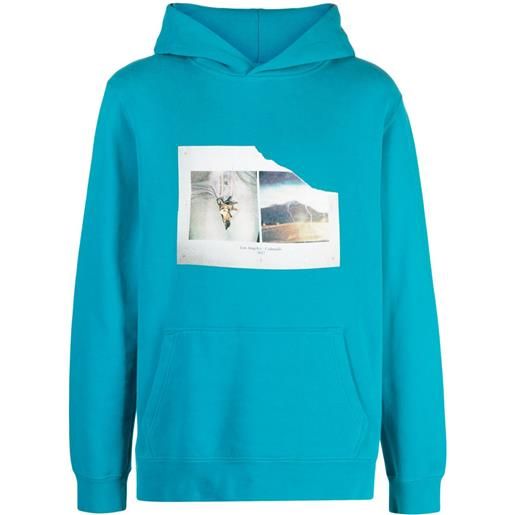 Zadig&Voltaire felpa sanchi con stampa fotografica - blu
