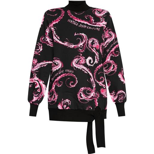 Versace Jeans Couture abito con stampa chromo couture - nero
