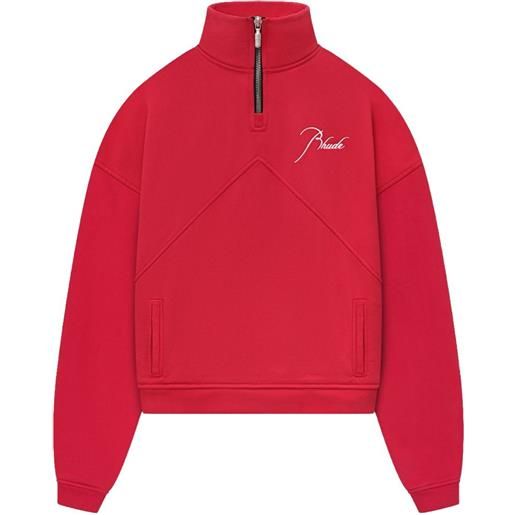 RHUDE felpa con zip - rosso