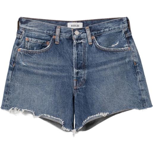 AGOLDE shorts parker lunghi - blu