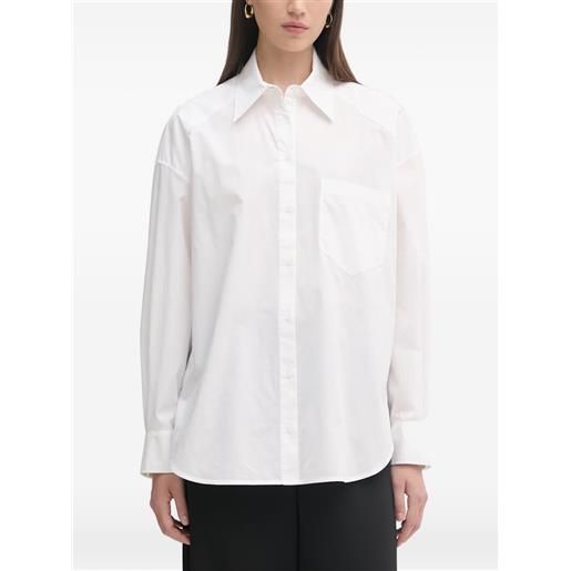 Patrizia Pepe t-shirt oversize con applicazione logo - bianco
