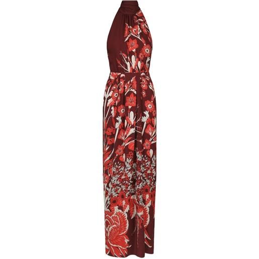 Johanna Ortiz sacred currents floral-print dress - rosso