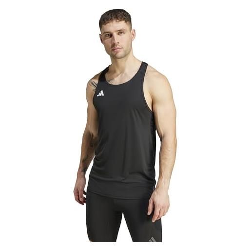 adidas men's adizero essentials running singlet s black