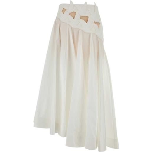 ZIMMERMANN gonna luna con dettaglio cut-out - bianco