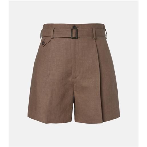 Ralph Lauren Collection shorts denise in lino con cintura