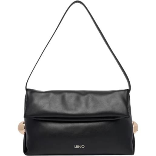 Liu jo riccy borsa con patta nessun valore aa6097e0958 nero (22222)