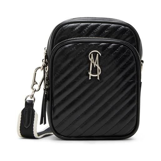Steve Madden quilted crossbody, drakeeq tracolla trapuntata donna, nero, taglia unica