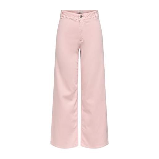 Jdy jdyiris iris hw wide pant pnt dia, rosa gesso, (xs) w x 32l donna