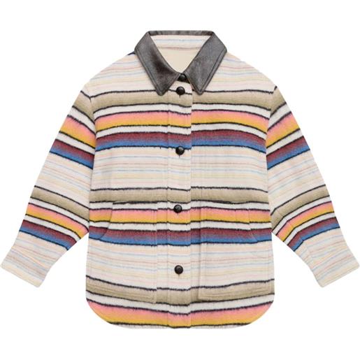 MARANT ÉTOILE cappotto dayvi a righe - toni neutri