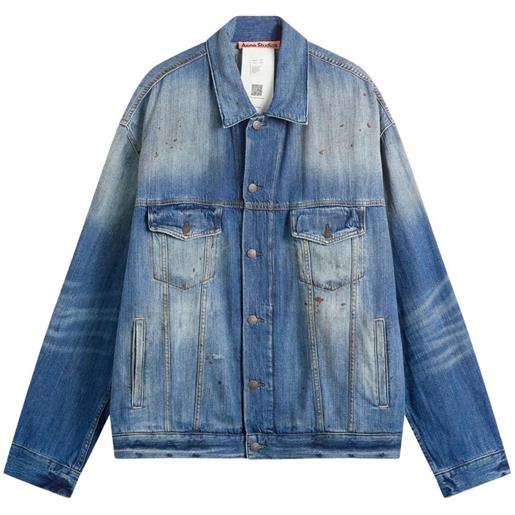 Acne Studios giacca denim con tasca - blu