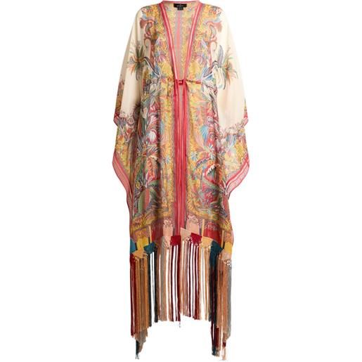 ETRO abito midi con stampa paisley - toni neutri