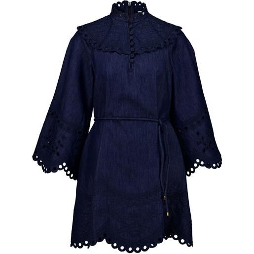 ZIMMERMANN abito corto mahon - blu