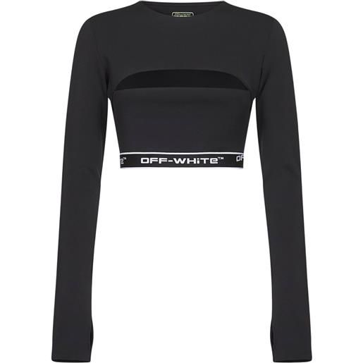 Off-White top a maniche lunghe - nero