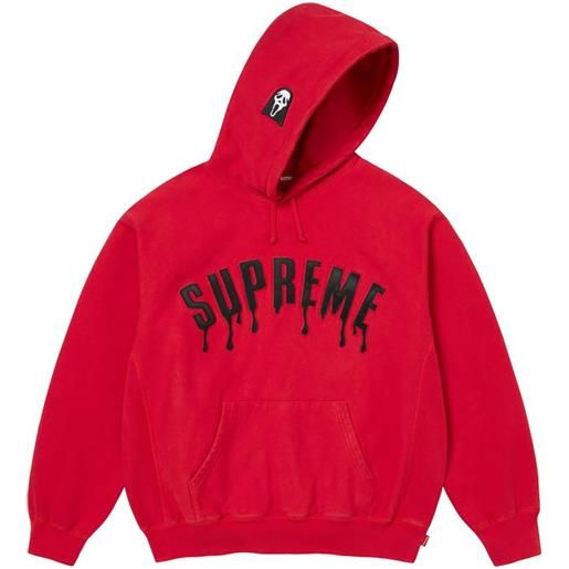 Supreme felpa ghostface arc con cappuccio - rosso