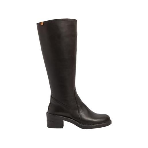 El Naturalista n5663 ticino, stivaletti bassi con lacci donna, nero, 36 eu larga