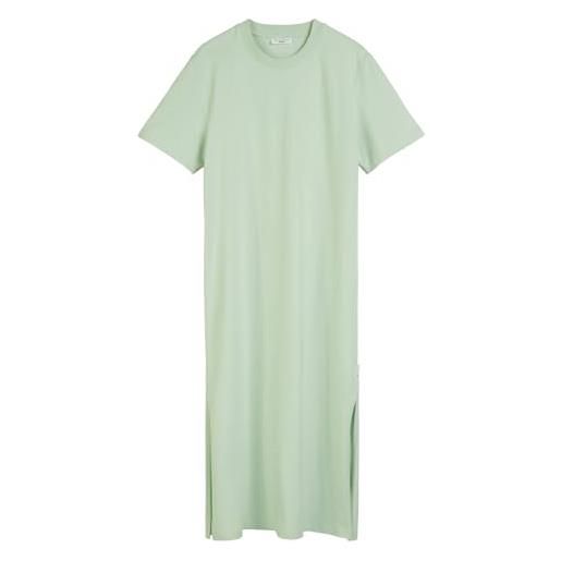 Marc O'Polo marc oߴpolo denim donna abito in jersey con spacchi laterali relaxed fit, verde (mint mist), m