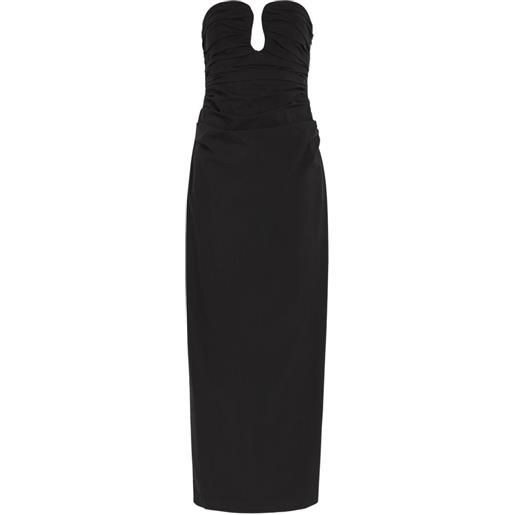 Shona Joy abito lungo campbell - nero