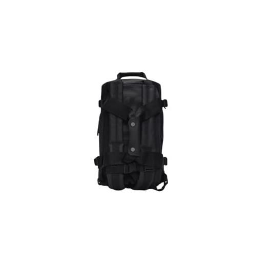 RAINS texel duffel bag mini black, nero, m, minimal