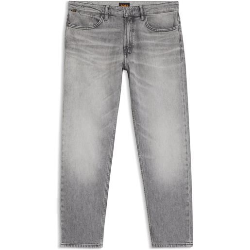 BOSS jeans maine regular fit in comodo denim elasticizzato grigio, grigio chiaro
