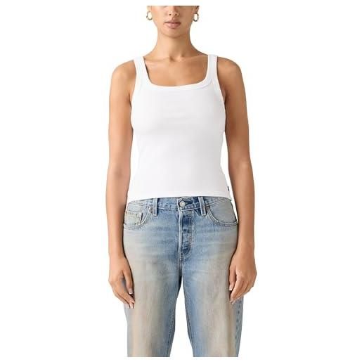 Levi's essential ribbed tank urban red rib
