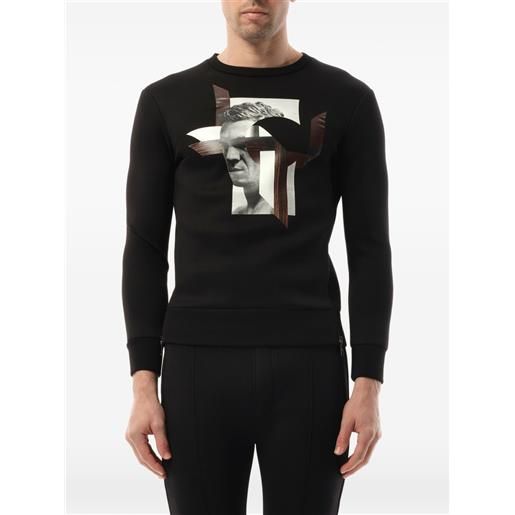Neil Barrett felpa con grafica - nero