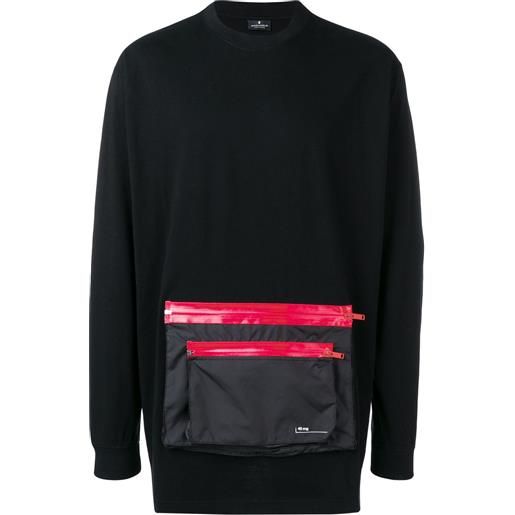 COUNTY OF MILAN felpa con tasca frontale - nero